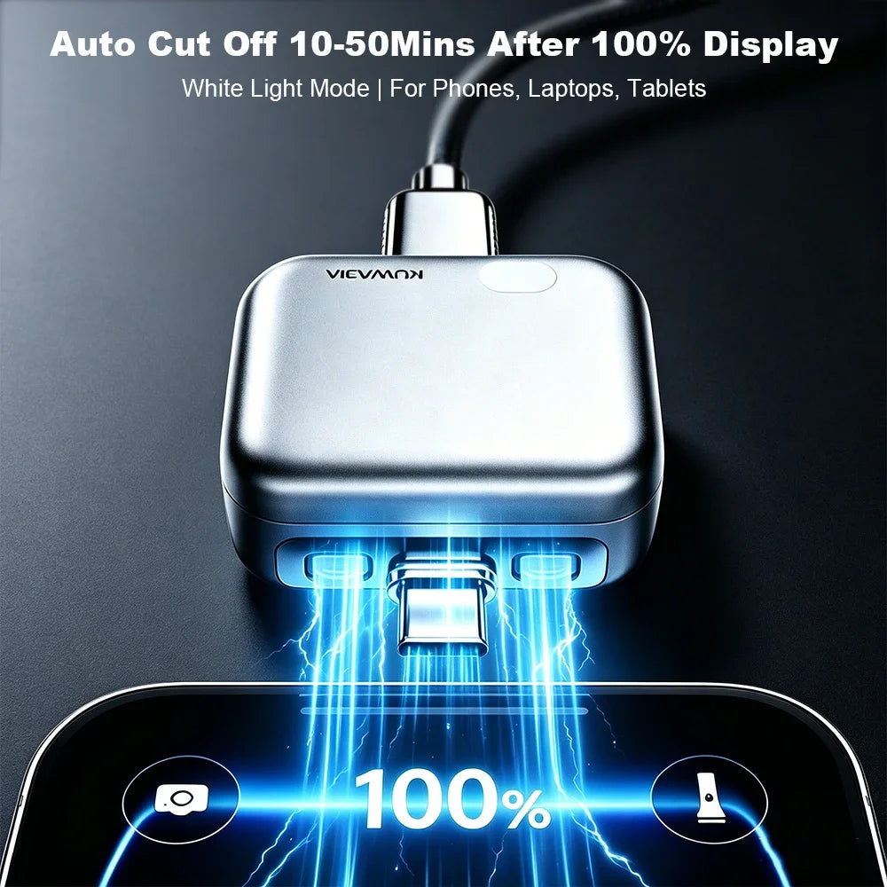 Auto Disconnect Charger Adapter Type-C Charging Separator With Full Charge Auto Cut Function