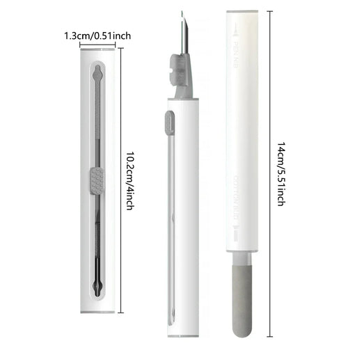 3 in 1 Sliding Cleaning Pen for Earphones Brush for Airpods 3 Pro Series Case Headsets Cleaners Earbuds Cleaning Tools